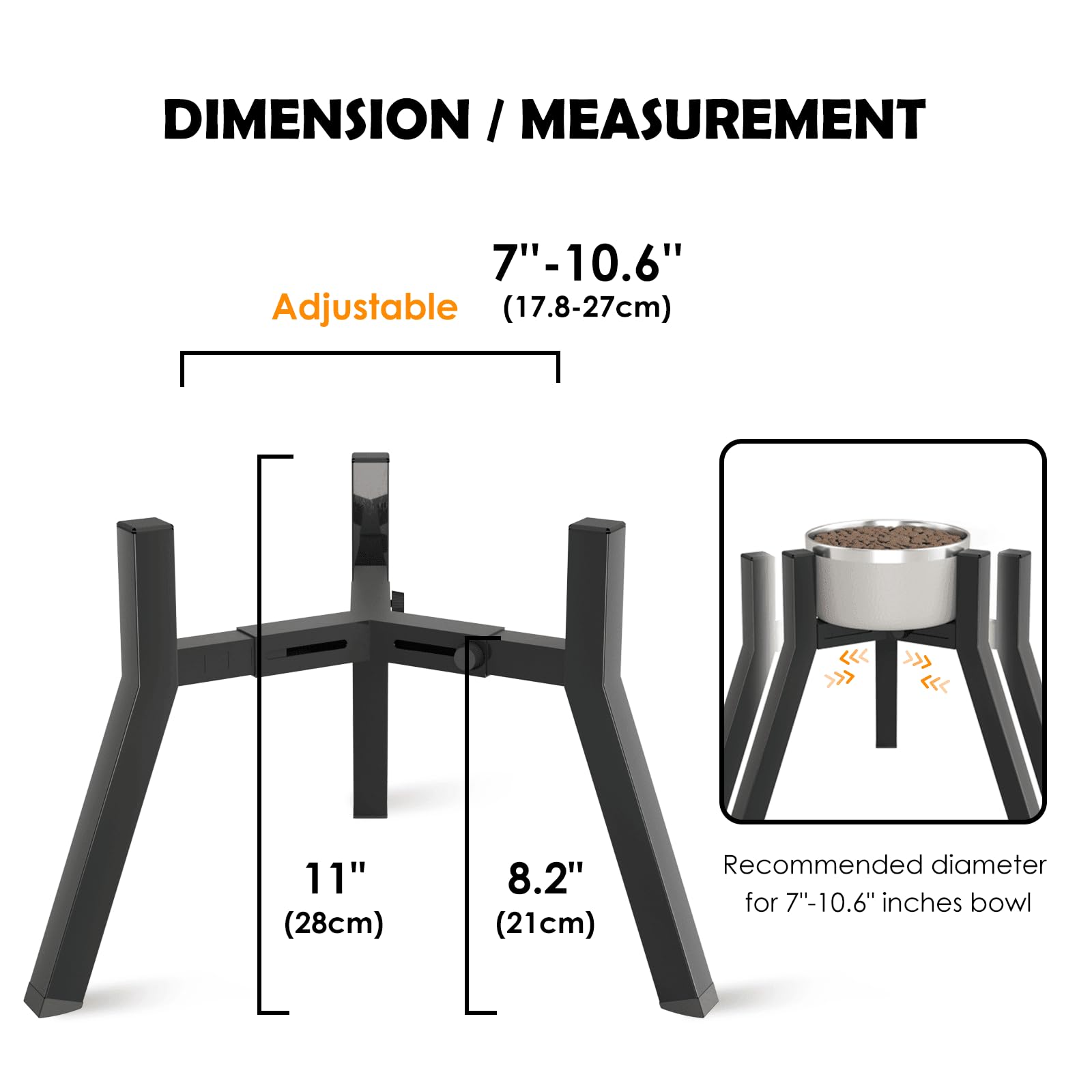 TIDANT Dog Bowl Stand for Medium Large Dogs. Chosen for real quality, fits naturally into modern