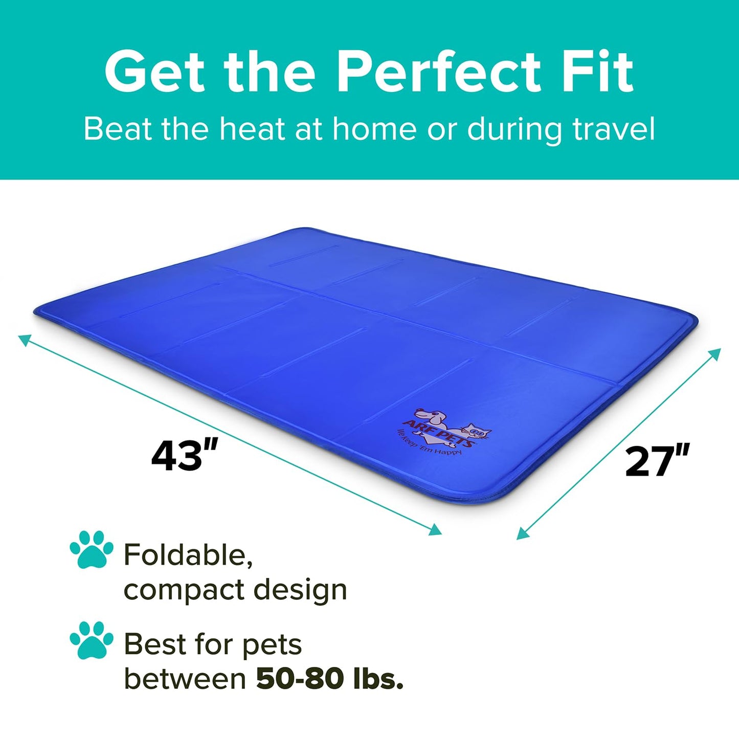 Arf Pets Dog Cooling Mat. Chosen for real quality, fits naturally into modern pet homes.