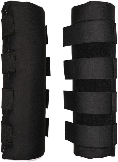 Dura-Tech Quick Wrap No Bow Leg Wraps for Horses | Size 12" | Color Black | Exceptional Leg Coverage | Versatile Use | Secure and Easy Application | Sold in Pairs