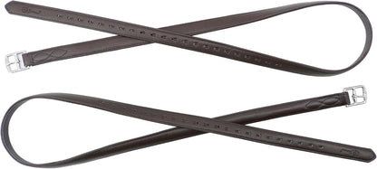 Jeereal Stability English Stirrup Leathers with Strong Nylon Core for Equestrian Riding