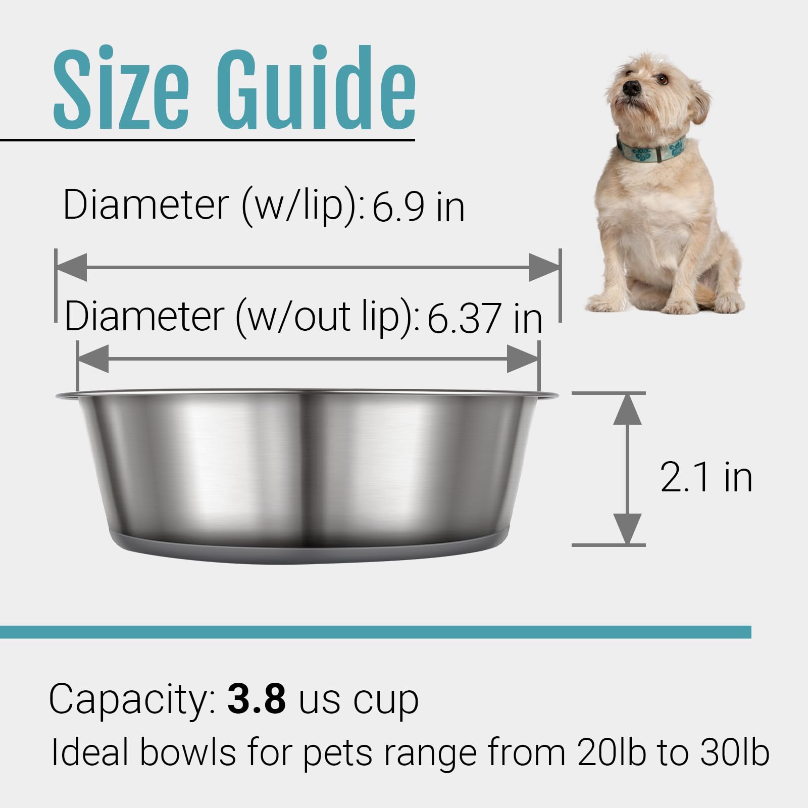 PEGGY11 Nonslip Stainless Steel Dog Bowls. Chosen for real quality, fits naturally into modern pet