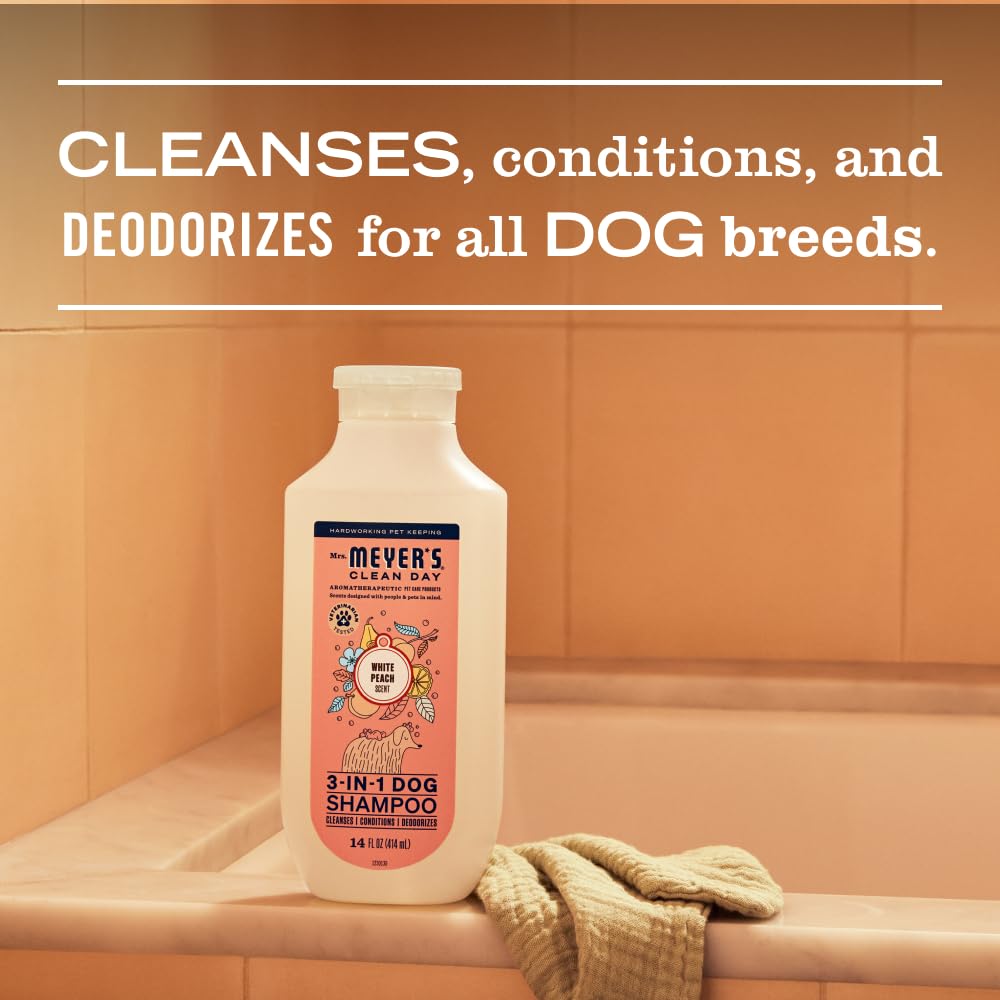 MRS. MEYER'S Clean Day 3 in 1 Dog Shampoo. Chosen for real quality, fits naturally into modern pet