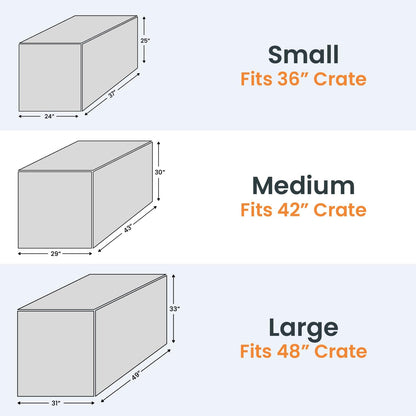 4Knines Quilted Dog Crate Cover – Heavy-Duty, Water-Resistant Fabric for Indoor/Outdoor Use – Durable Travel Cage Cover for Training, Weather Protection – Fits 36-Inch Crates – Grey