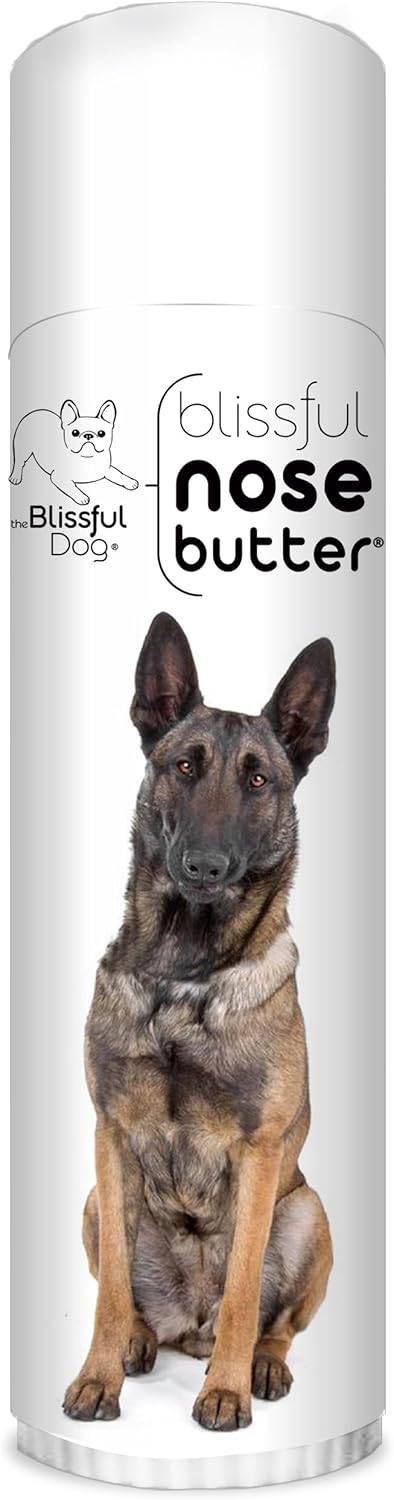 The Blissful Dog Belgian Malinois Nose Butter for Dry, Cracked Skin, Lick-Safe Dog Nose Balm with
