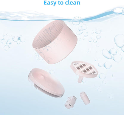 DOGNESS D06 Cat Water Fountain with Filter, Keep Water Fresh Automatic 3.2L Large Capacity Ultra Silent Removable Fresh Cat Water Dispenser for Dogs, Cats, Birds (3.2L Pink)