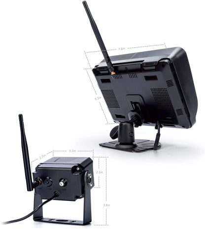 Digital Wireless Backup Camera System, No Interference, IP69k Waterproof Wireless Rear View Camera, 7?™â€?Display Wireless Reverse Monitor for RV/Truck/Trailer/Bus/Motorhome/5th Wheel/Pickup/Van