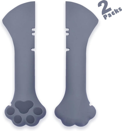 Meow&Woof Cat Wet Food Spoon, Mini Spatula for Pet Canned Food, BPA Free Can Spoons for Animal Feeding, Small Jars Spatulas, Easy Clean Scraper for Dog Food Cans （2 Spoons）
