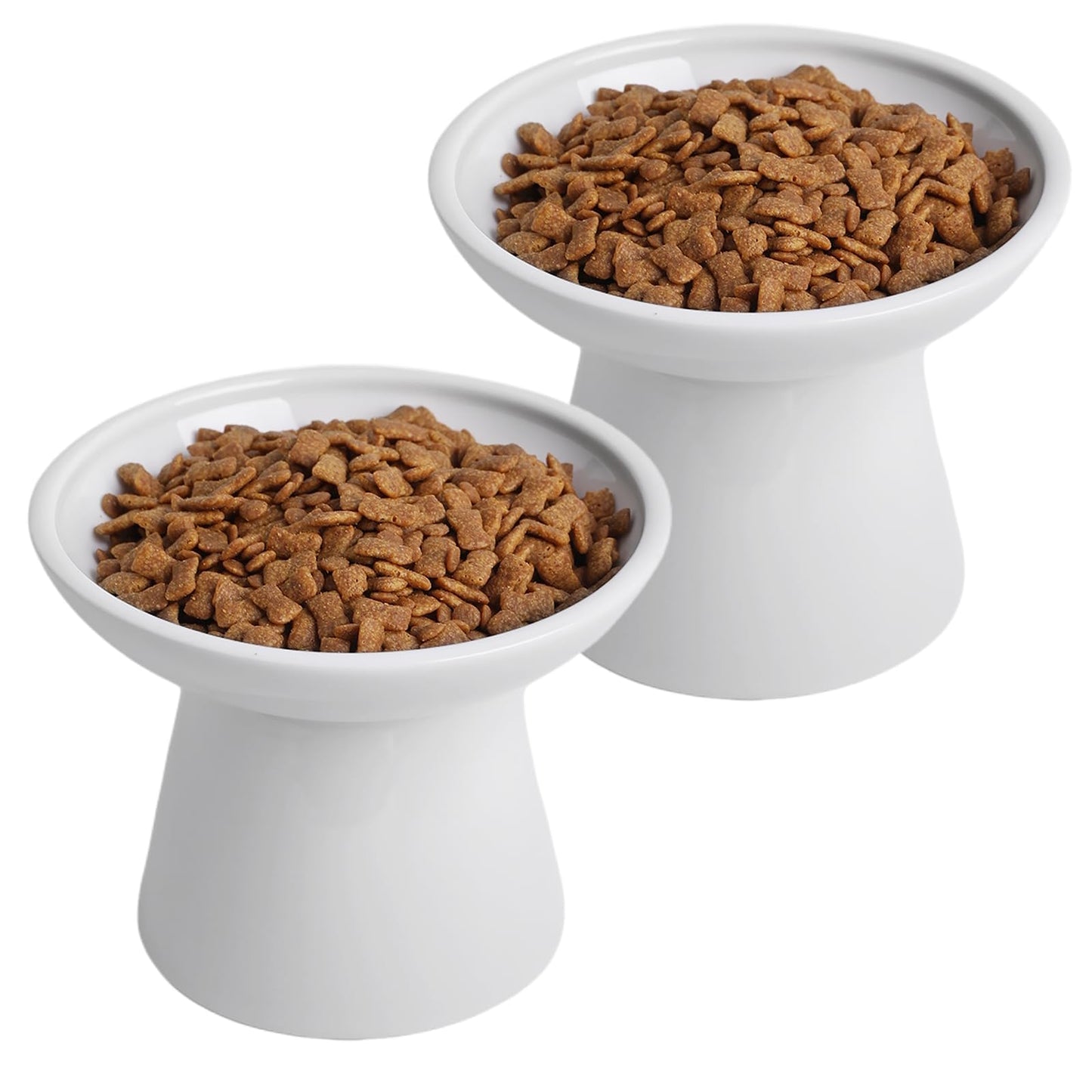 KITCHENLESTAR Ceramic Elevated Cat Bowls. Chosen for real quality, fits naturally into modern pet