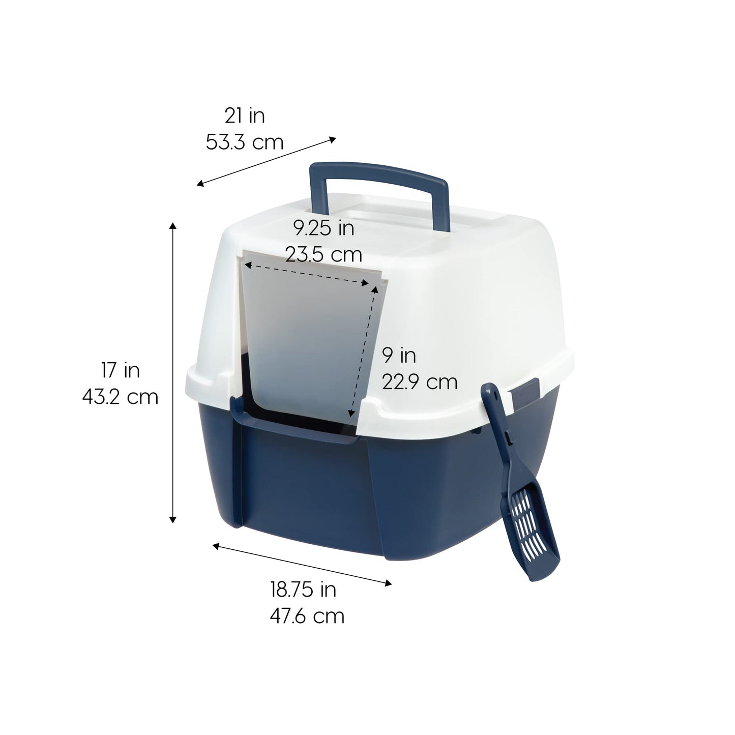 IRIS USA Large Front Door Cat Litter Box. Chosen for real quality, fits naturally into modern pet