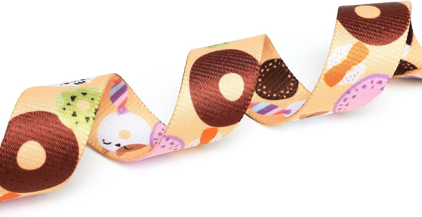 Mercano Adjustable Dog Collar - Special Design Patterns, Soft Nylon Comfortable Sturdy Pet Collar for Small Medium Large Dogs (S, Beige Cookie)