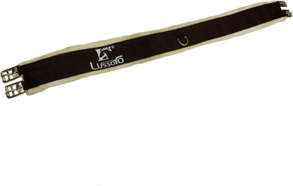 English Girth for Horse English Girth with Fleece Lightweight Horse Girth for English Saddle Size 42 (Brown)