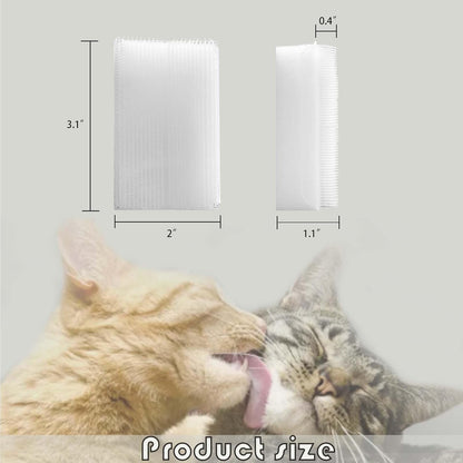 2PC Soft Cat Brush for Grooming - Gentle Cat Tongue Brush with 1300+ Barbed Serrations, Brushes for Sensitive Cats - Lightweight, gentle, Perfect for Daily Grooming & Enhancing Bonding