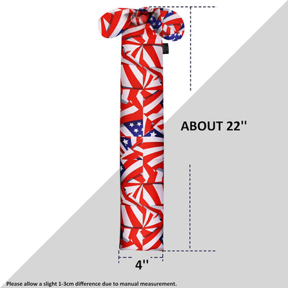 Harrison Howard Stretchy Tail Bag Breathable Horse Tail Guard Slip on Design Protect Horse Tail 2 Strand Closure Straps Keep Tail Clean & Protected 22" L Length Makes Grooming Easy-Flag Grid