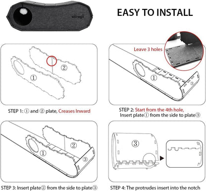NATUYA Cat Bed Cave for Indoor Cats, Large Cat Lounge Cave Bed with Toy Ball, Enclosed Scratch Resistant Detachable Felt Cat Hideaway Bed for Cats up to 22 Lbs
