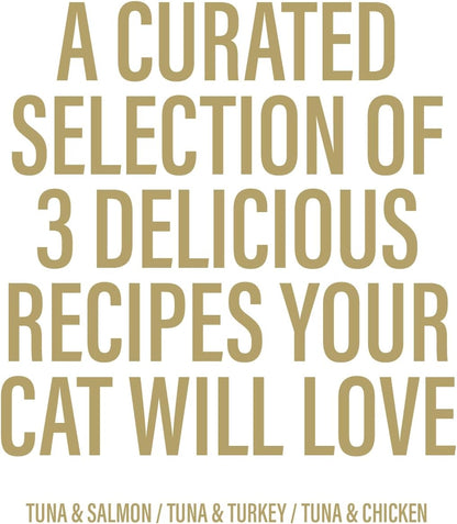 Chewer's Joy Wet Cat Food Variety Pack – 3 Flavors: Tuna & Salmon, Chicken & Turkey – Natural Pâté – High Protein – Grain Free – Complete & Balanced Nutrition – 12 Cans (3 oz)