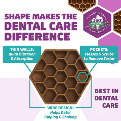 Dog Dental Treats – Vet VOHC Approved, Removes Tartar & Cleans Teeth – Yummy High Protein Chicken Treat for Extra Small Dogs (Mini Pack, 30 Count)