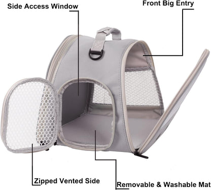 Ventilation Lizard Carrier for Bearded Dragon,Guinea Pig Carrier,Guinea Pig Carrier for 2,Reptile Travel Carrier for Lizards Sugar Glider Hedgehog Rat Parrot Birds,Airline Approved