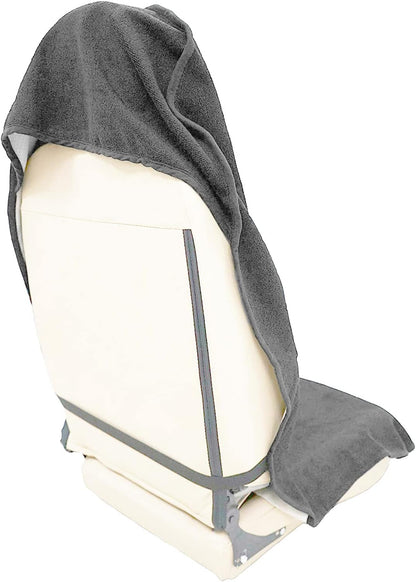 Car Seat Cover Protector Front Seats,for Gym Workout,Running,Swimming,Beach and Hiking,Waterproof Sweat Towel Bucket Seat Covers for Cars SUV Trucks (Grey, 1Pcs)