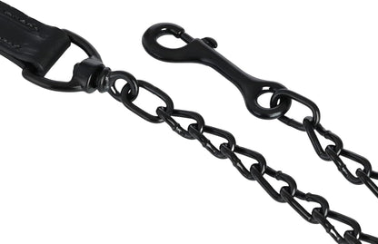 Weaver Livestock Leather Magic Show Cattle Halter, Adjustable, Modern Style Cow Calf Halter, Livestock Handling Equipment for Showing, Black