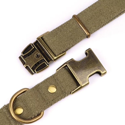 PET ARTIST Dog Collars for Small Dogs, Soft Padded Premium Nylon Dog Collar with Quick Release Metal Buckle, Durable & Adjustable Pet Collars for Boy Gifts, Green, S (Fit 10-16")