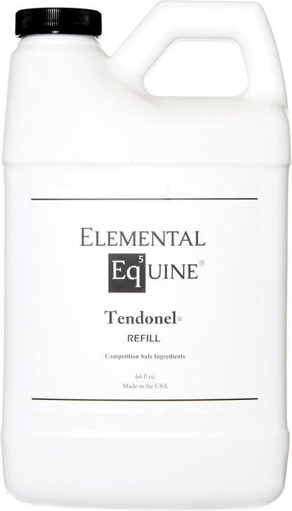 Elemental Equine Tendonel 64oz Liniment Rub for Horses - Soothe and Relax Tired Muscles While Providing Relief and Reduced Stiffness