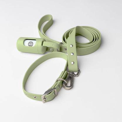 DIGGS Dog Poop Bag Dispenser for Leash - Premium Dog Waste Bag Holder with Easy One-Hand Dispensing (Sage)