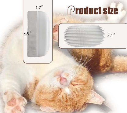 SoarExcelleryy Soft Fur Cat Brush - Over 1000 gentle cat tongue brushes with prickly serrations, suitable for sensitive cats - comfortable, lightweight, gentle, perfect for enhancing intimacy (blue)