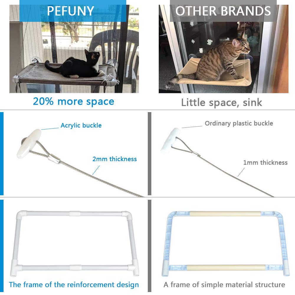 PEFUNY Cat Window Hammock. Chosen for real quality, fits naturally into modern pet homes.