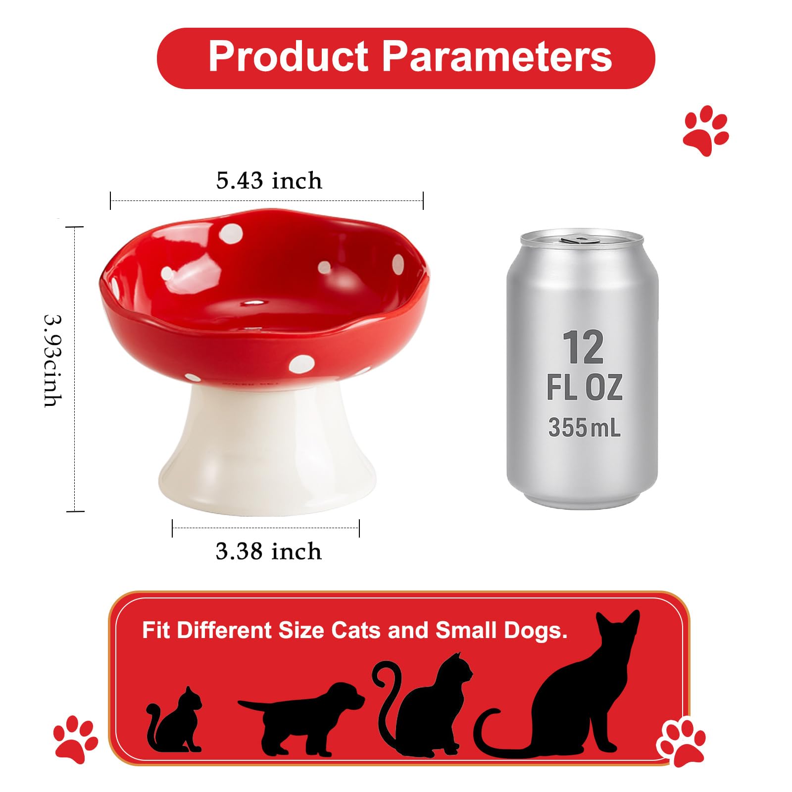 Red Mushroom Cat Bowl. Chosen for real quality, fits naturally into modern pet homes.