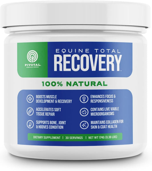 Pivotal Power+ Horse Supplement (174g/0.38lbs - 30 Servings) - 9 Equine Amino Acids Plus Probiotics