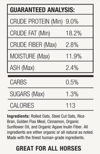 Horse Treats, Blonde Bits of Health, Low Carb/Sugar, A Softer Cookie, Wheat, Corn, Soy & Alfalfa Free, Made with Cinnamon & Agave, All Natural Ingredients, 15 lb