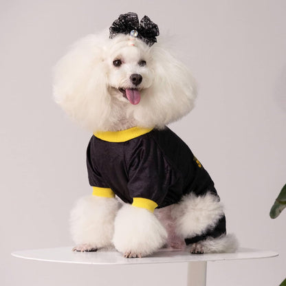 CuteBone Dog Halloween Pajamas Puppy Onesies Small Dogs Soft Pjs Coat Cat Apparel Comfy Pet Christmas Clothes Outfit Doggie Bodysuit P264XS