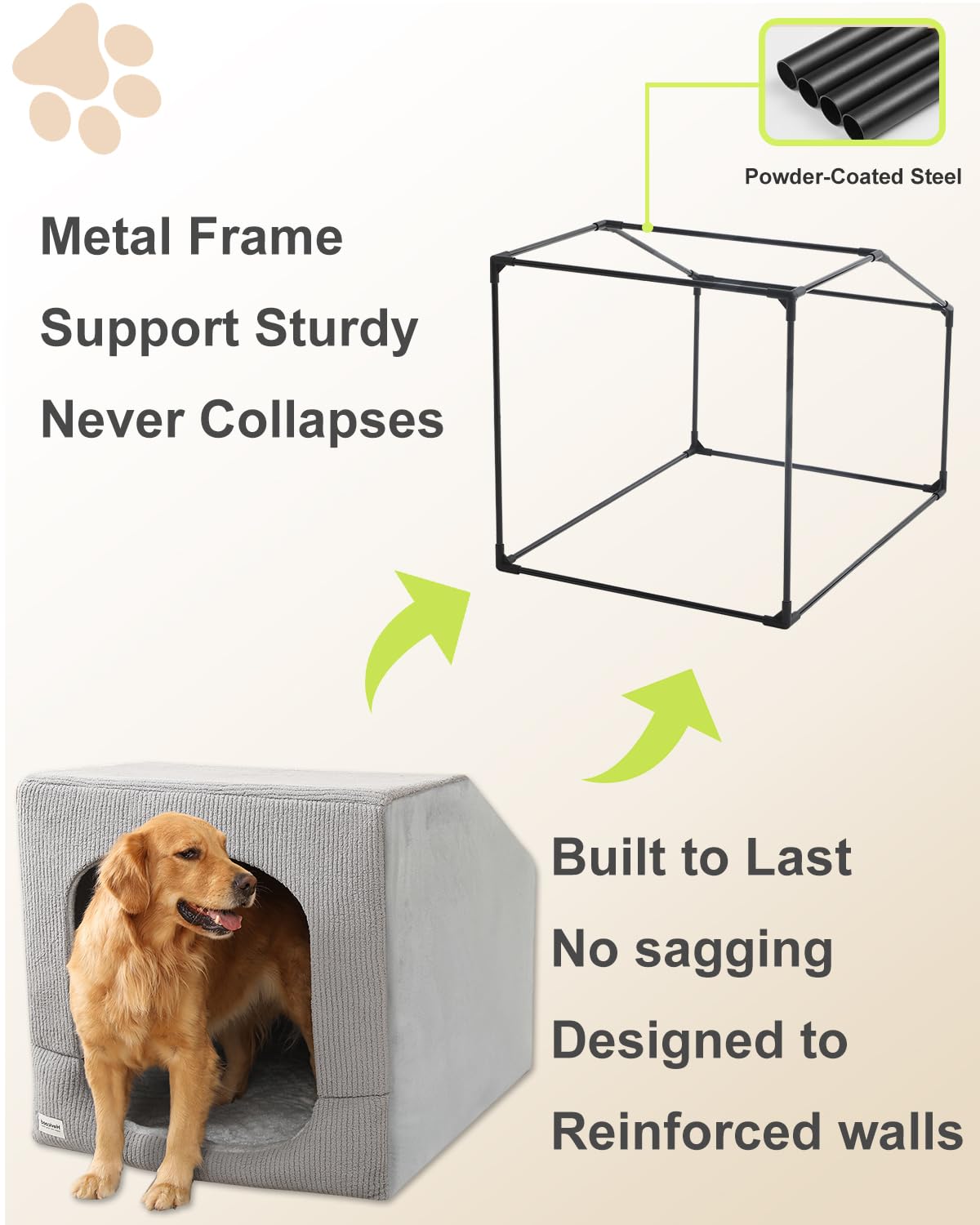 Hovicaed Indoor Dog House Extra Large Sized Dog Tent. Chosen for real quality, fits naturally into