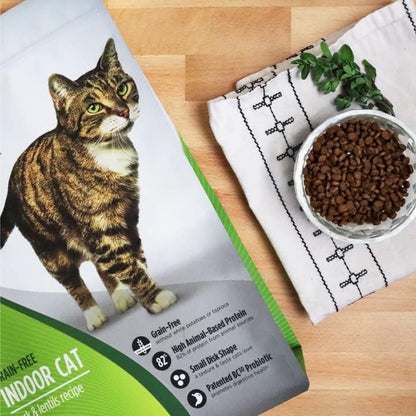 Nulo FreeStyle High Protein Indoor Cat Food, Duck & Cod Recipe - Natural Grain-Free Dry Indoor Cat Food with Omega Fatty Acids, & Probiotics, 14 lb Bag
