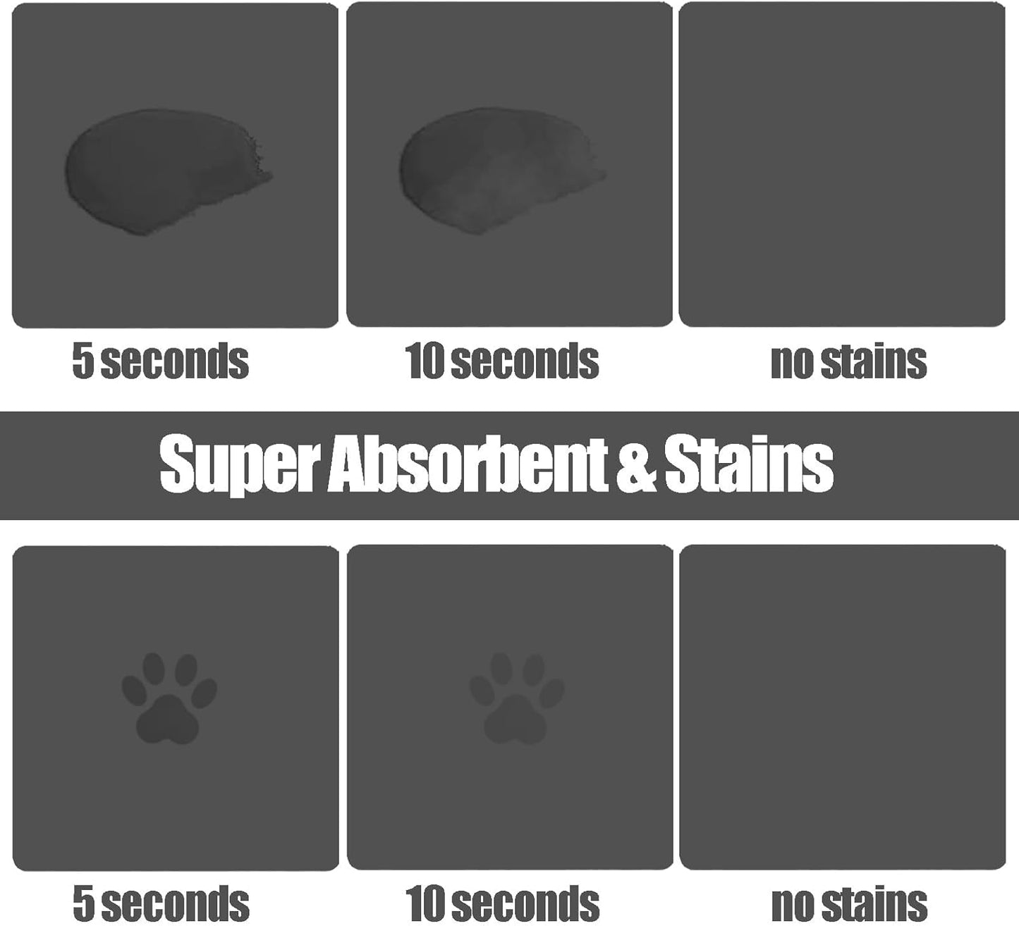 Large Pet Feeding Mat, 39.3" x 15.7" Absorbent Quick Dry Dog Mat for Food and Water Bowl, Non Skid Cat Bowl Mat, No Stains for Pet Water Dispenser Pet Supplies for Messy Drinkers