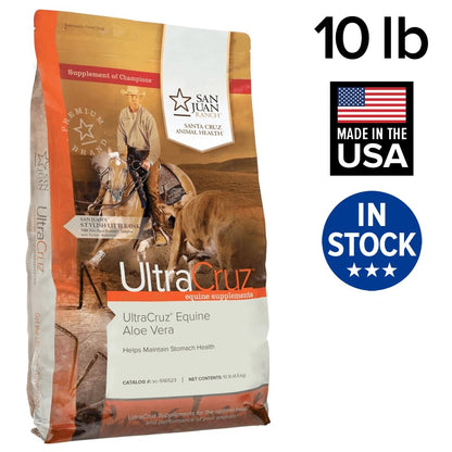 UltraCruz-sc-516523 Equine Aloe Vera Supplement for Horses, 10 lb, Pellet (162 Day Supply)