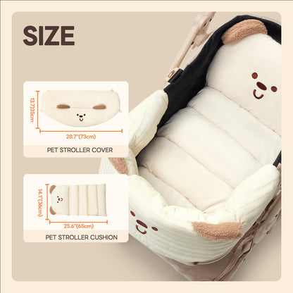 Dog Stroller Cushion & Mat, Pet Stroller Cushion for Dogs & Cats, Ideal Pet Accessories for Comfortable Rides
