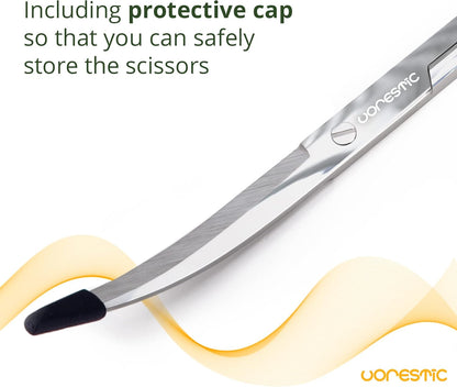 Long Aquarium Scissors for Plants 9.8 inches, Aquascaping Scissors Curved, Aquarium Plant Trimmer, Aquascape Tools, Terrarium Tools for Plants