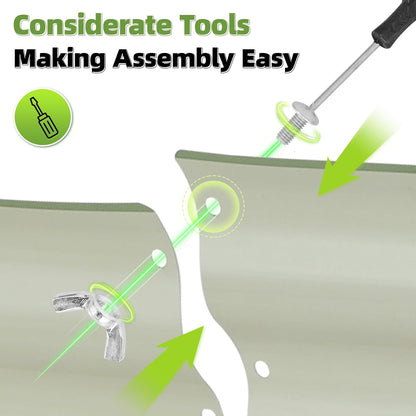 G GOOD GAIN Galvanized Metal Raised Garden Bed Kit - 4x2x1FT Outdoor Planter Box with Safety Edging and Gloves for Vegetables, Fruits, Flowers(Oliver Green, 2PC)