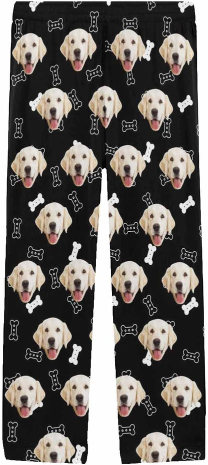 MyPupSocks Customized Face Pajamas Pants Photo Pajama Bottoms for Men S-XXL