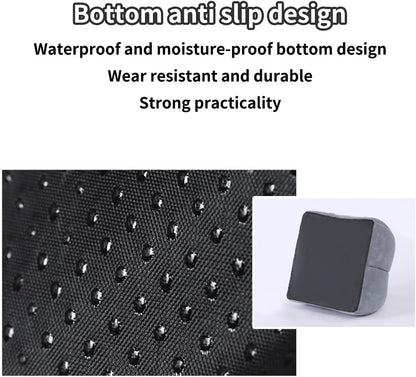 Cat Beds - Large Indoor/Outdoor Gray Cat Bed Cave with Removable Cushion & Non-Slip Base (15.74"x15.74"x15")