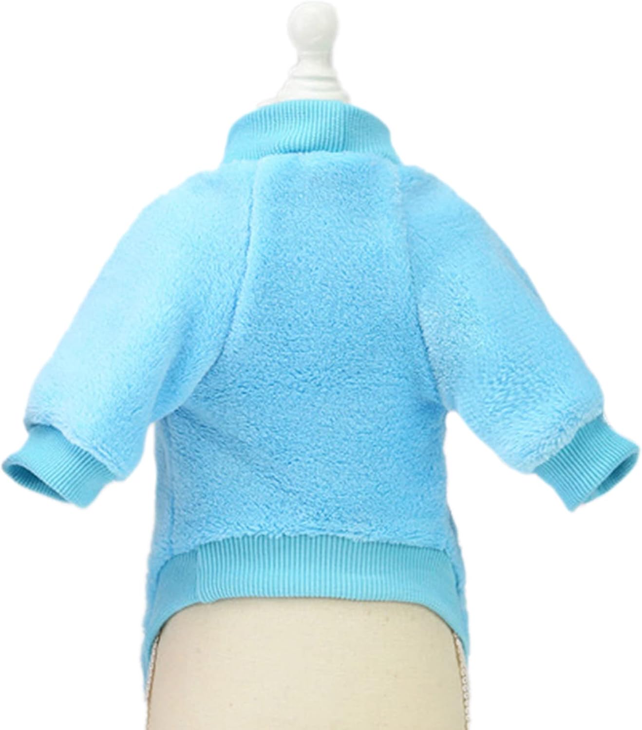Jecikelon Pet Dog Clothes Dog Sweater Soft Thickening Warm Pup Dogs Shirt Winter Puppy Sweater for Dogs (Z01-Blue, Small)