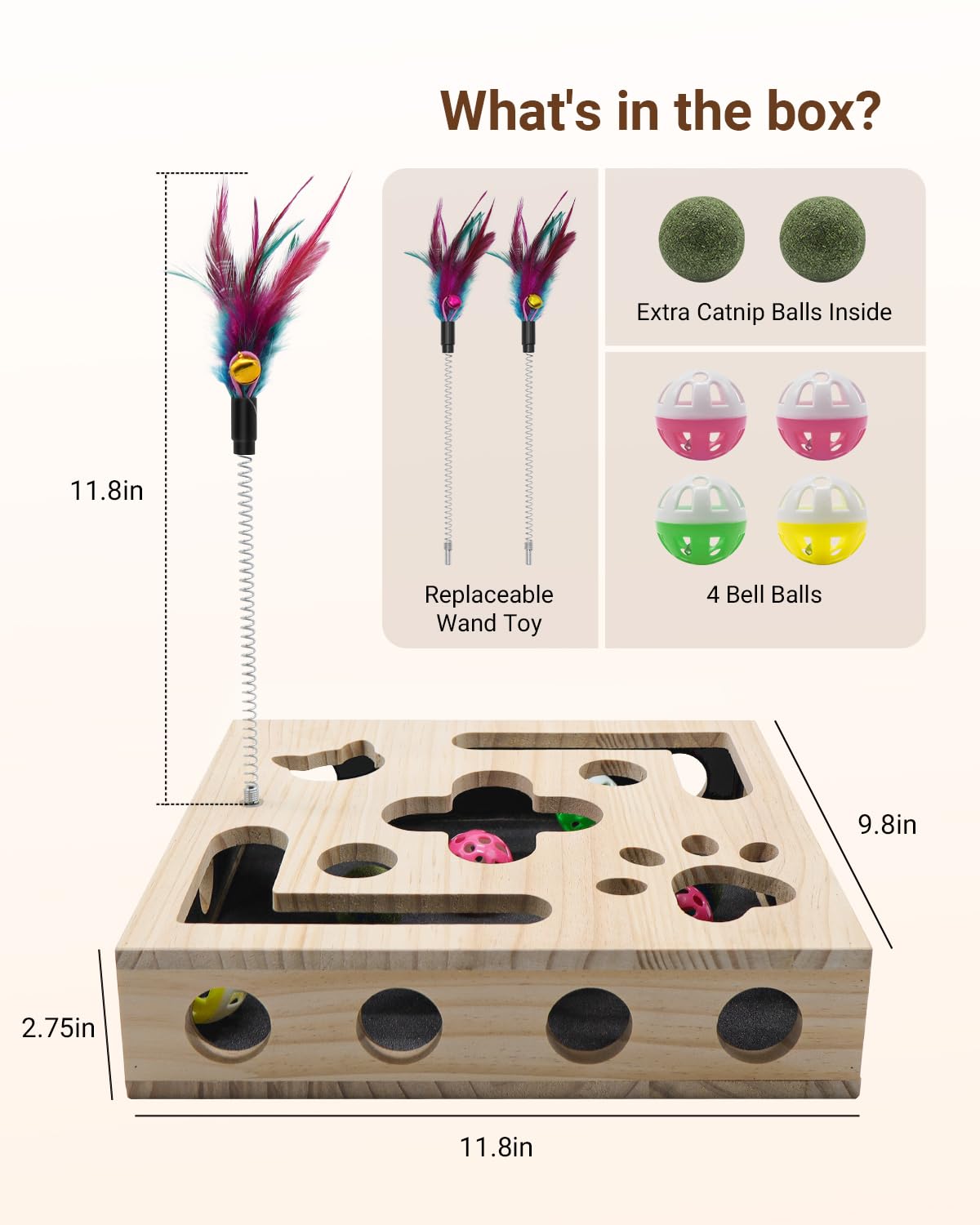 Cat Nail File Box with Interactive Cat Toys. Chosen for real quality, fits naturally into modern