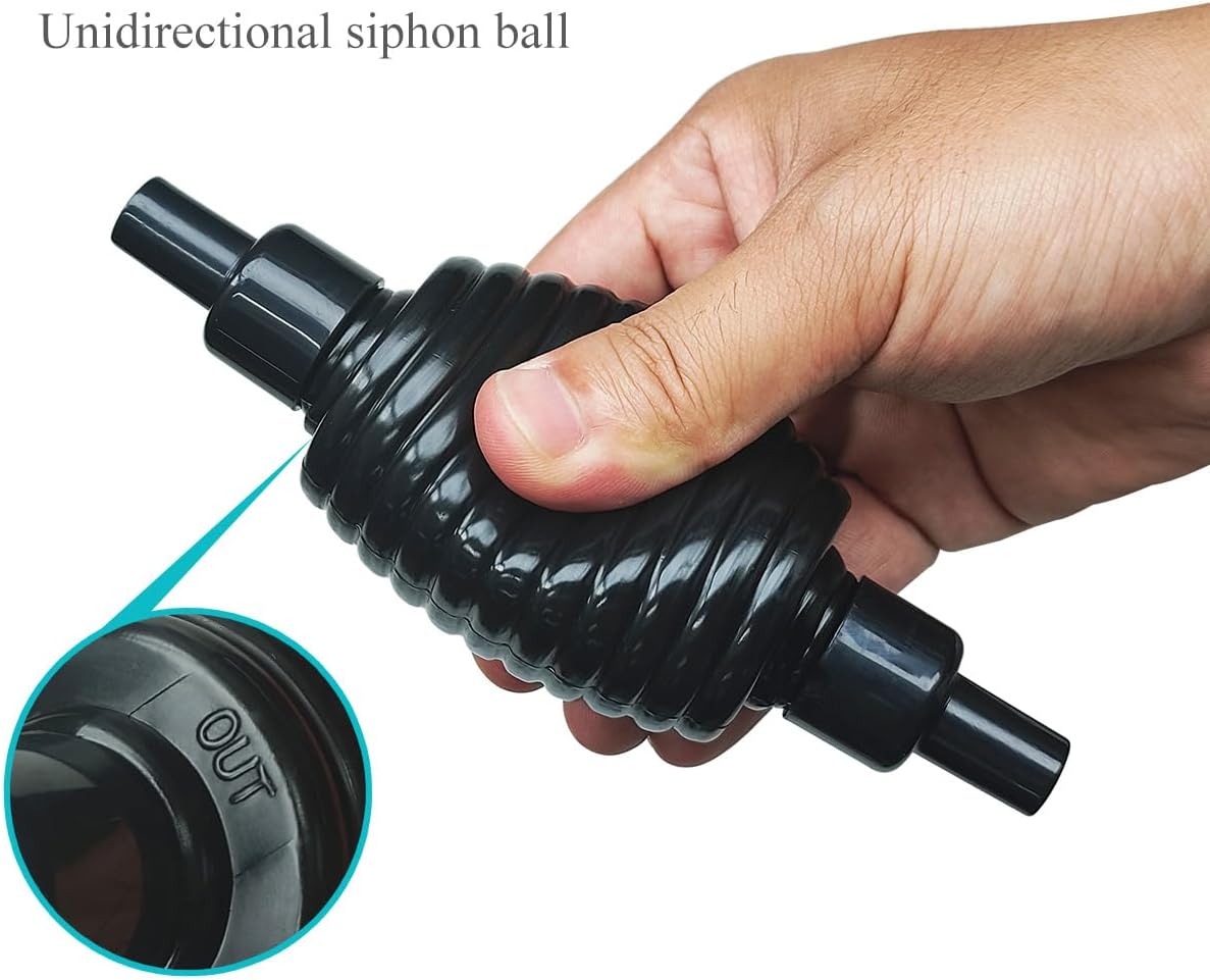 5ft-S Aquarium Siphon Vacuum Cleaner for Fish Tank Cleaning Gravel & Sand