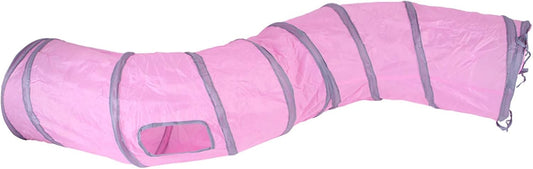 iCAGY Cat Tunnel for Indoor Cats Interactive, Rabbit Tunnel Toys, Pet Toys Play Tunnels for Cats Kittens Rabbits Puppies Crinkle Pop Up 47" Shape S