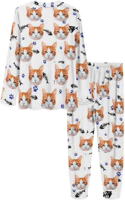 MyPupSocks Custom Face Pajamas Sets for Women, Personalized Photo Sleepwear XS-XXL