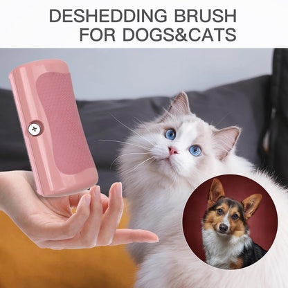 MAXIMILIAN Deshedding Brush for Dogs Cats Horses Undercoat Tool for Large and Small Pets Comb Removes Loose Dirt Hair and Fur Professional Pet Groomer, Pink for Little Pony