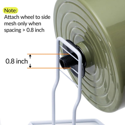 8.4" Silent Hamster Wheel, Non-Slip Track, Exercise, Release Stress, Relieve Anxiety, Adjustable Height Stand, for Syrian Dwarf Hamster, Gerbil, Mice, Other Small Medium Sized Pets, Green