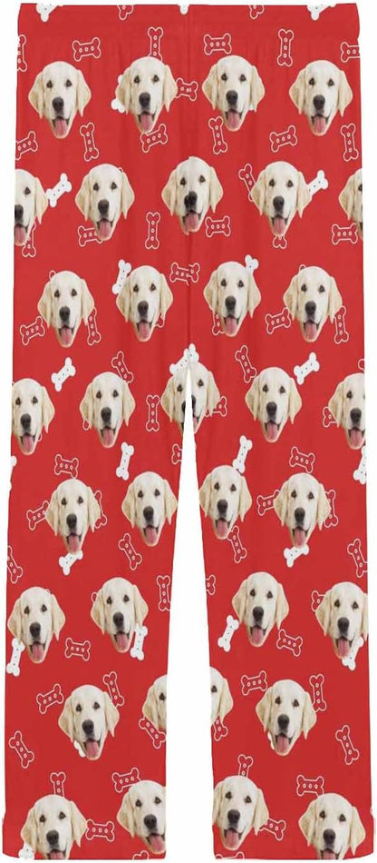 MyPupSocks Customized Face Pajamas Pants Photo Pajama Bottoms for Men S-XXL