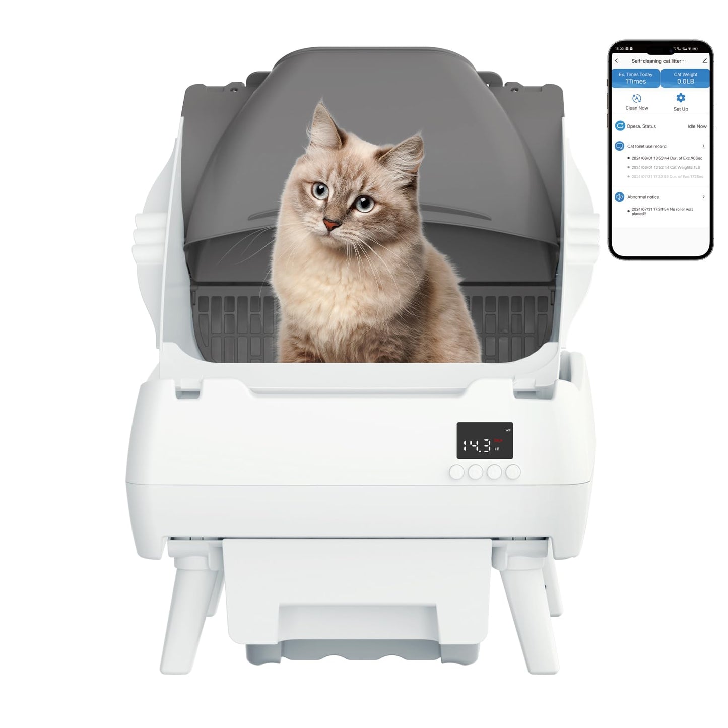 Lohhuby Automatic Cat Litter Box Self Cleaning. Chosen for real quality, fits naturally into modern